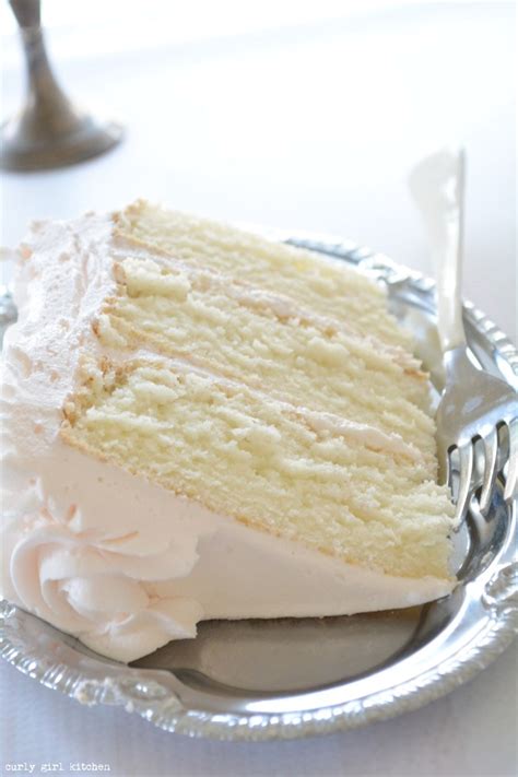 I have sampled dozens of recipes to find a white cake that was lovely and moist and light, and this is it! White Velvet Cake with Vanilla Buttercream - Curly Girl ...