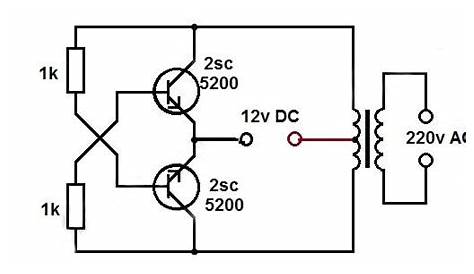 how to convert dc to ac circuit diagram