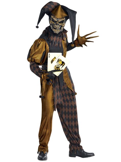 Danneggiati Jesters Ragazzi Costume Halloween Medievale Joker Costume