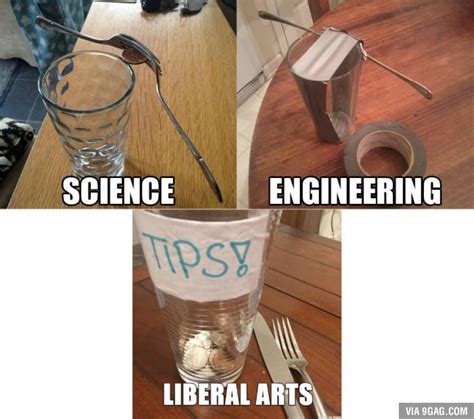 Science Vs Engineering Vs Liberal Arts Meme Engineering Humor