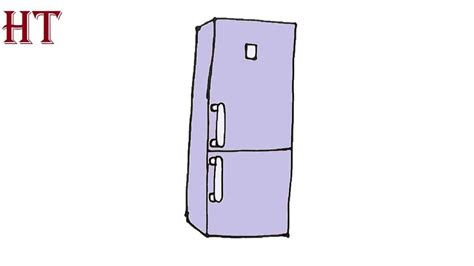 How To Draw A Refrigerator For Kids How To Draw For K