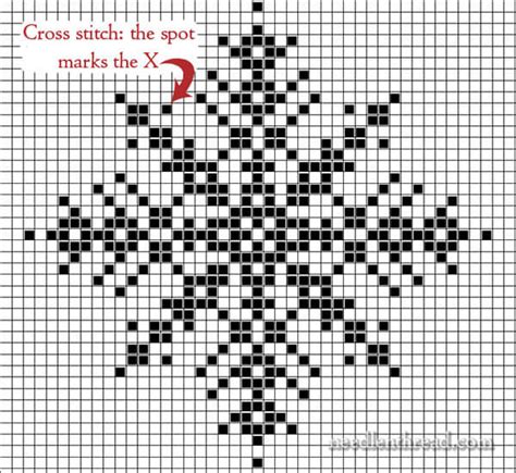 Embroidery Pattern Converter Counted Cross Stitch Snowflake Patterns