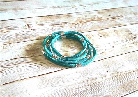 Turquoise Wrap Bracelet Etsy