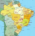 Mapa do Brasil | Mapa brasil, Mapa, Bairros de são paulo