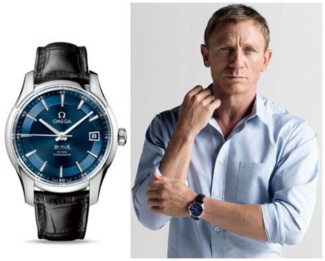 Omegas Ambassador Daniel Craig Wearing Omega De Ville Hour Vision