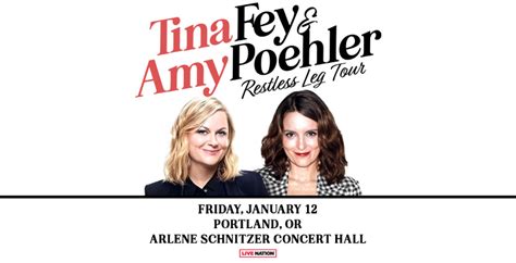 Tina Fey Amy Poehler Restless Leg Tour TicketsWest