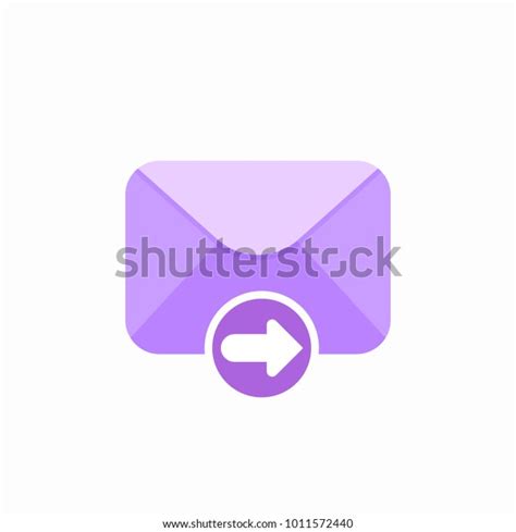 Email Envelope Forward Mail Message Icon Stock Vector Royalty Free