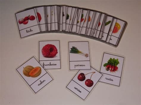 Crapouillotage Cartes De Nomenclatures Fruits And Legumes Carte