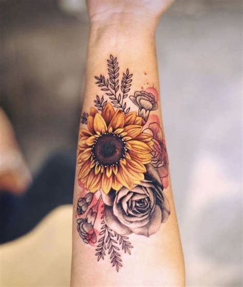Top 131 Sunflower Black And White Tattoo