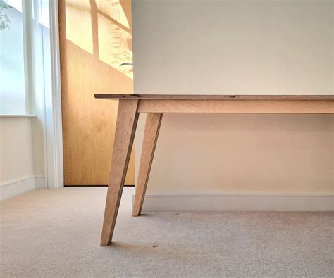 Simple Modern Diy Plywood Desk One Plywood Sheet 11 Steps With