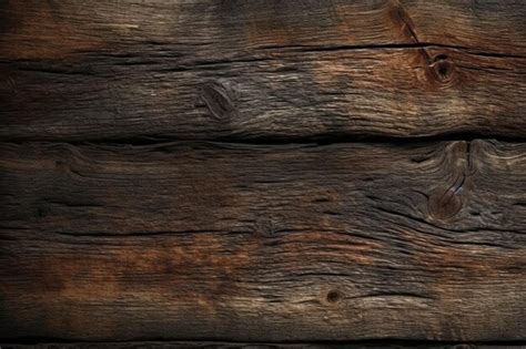 Premium Ai Image Richly Textured Old Wood On A Dark Backdrop Oozing