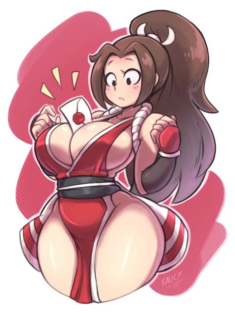 Rule Big Breasts Dress Envelope King Of Fighters Looking At Self Mai Shiranui Object