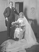 Captain and Mrs George Bambridge, wedding portrait.