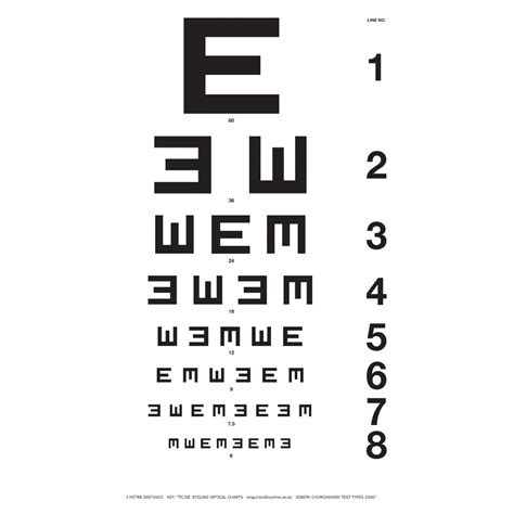 Illiterate E Wall Chart Eyeline Optical Nz Ltd New Zealands