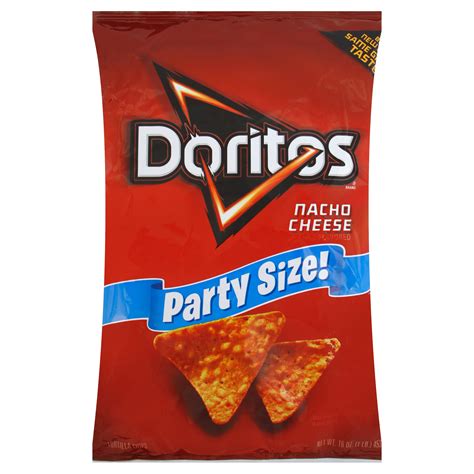 Doritos Nacho Cheese Flavored Tortilla Chips Party Size Shop Chips