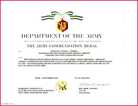 7 Certificate Commendation Usmc Template 18191 Fabtemplatez