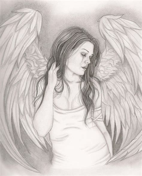 Pencil Drawing Sad Angel Pencildrawing2019