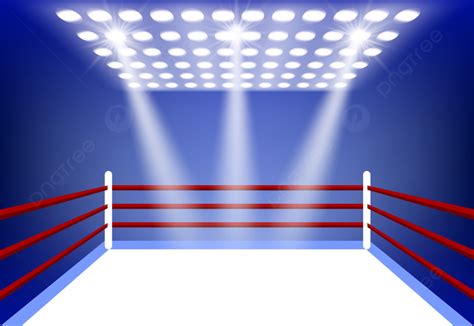 Boxing Ring Background Clipart With A Large