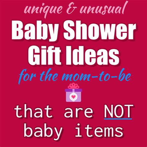 If you are keen on giving personal touch, there would be nothing as special as a homemade gift. Baby Shower Gifts for Mom NOT Baby - Unique Gift Ideas For ...