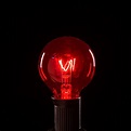 (Box of 25) G40 TRANSPARENT RED C7 (E12) Base Light Bulbs - Hometown ...