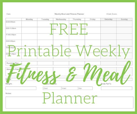 Printable Meal And Fitness Planner Thinking Outloud Salads For
