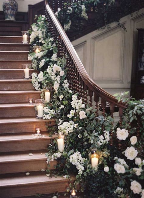 12 Fabulous Wedding Staircase Decoration Ideas Wedding Stair Decor