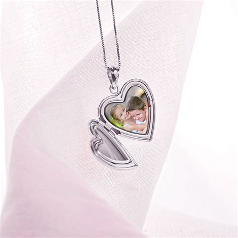 Sterling Silver Forever In My Heart Heart Photo Locket Pg89017