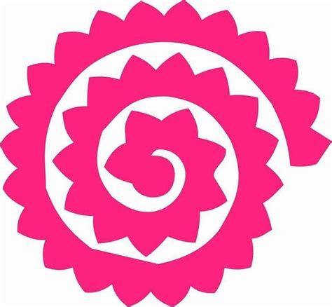 Rolled Paper Flower Templates Free Flower Svg Files For Cricut 269