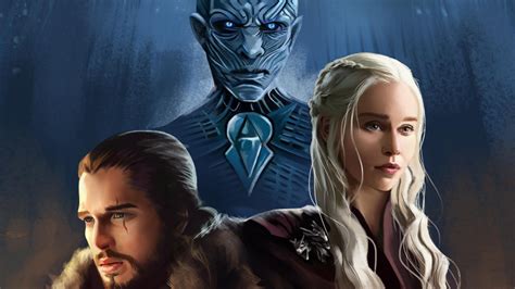 Download Daenerys Targaryen Jon Snow Night King Game Of Thrones Tv