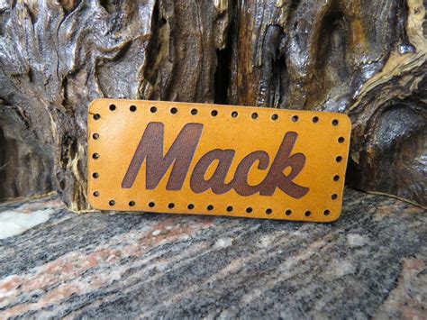 Mack Truck Patch Sew On Cap Or Jacket Badge Genuine Leather Etsy