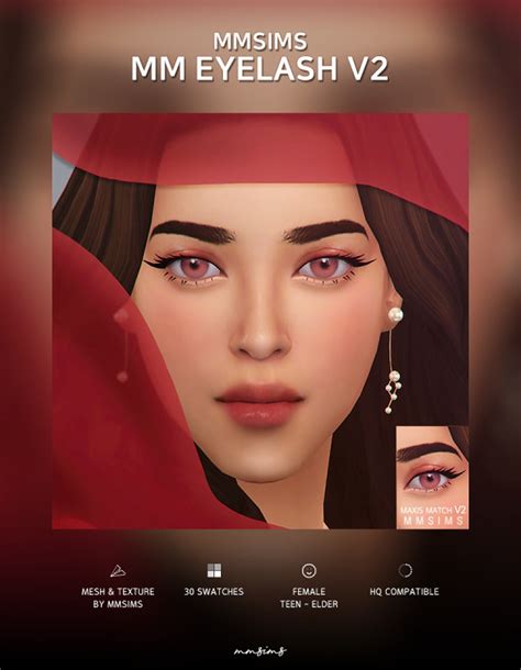 Eyelash Maxis Match V2 From Mmsims Sims 4 Downloads