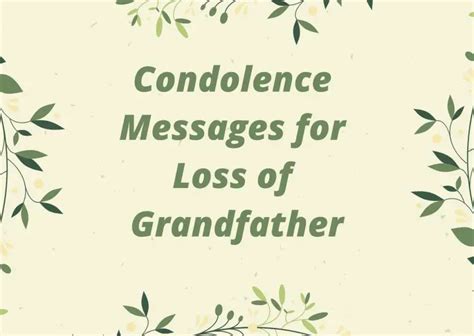 60 Condolence Messages For Loss Of Grandfather Love Syllabus