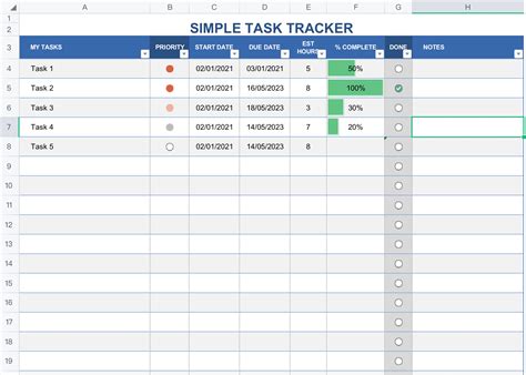 Download Excel Task Tracker Template With Dashboard F