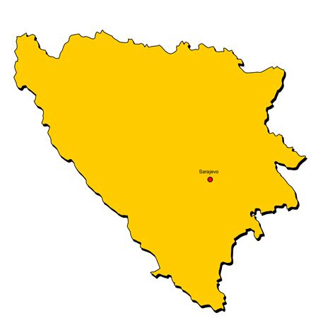 Bosnien Und Herzegowina Karte