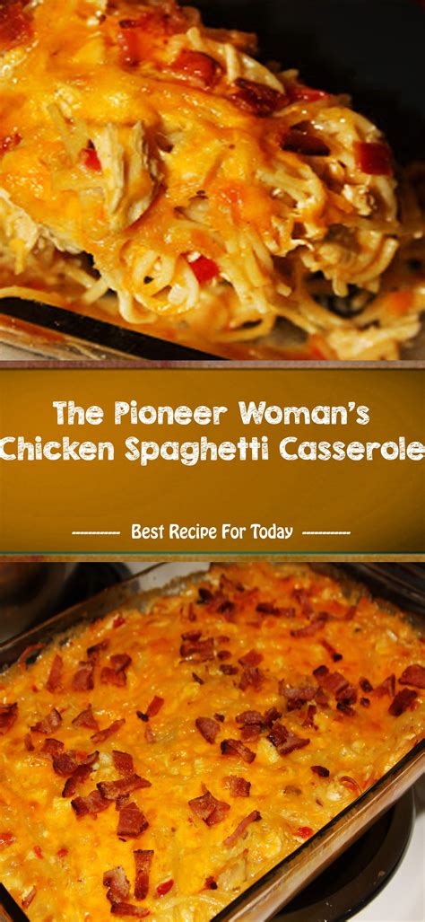 The pioneer woman's best chicken dinner recipes , by healthy living and lifestyle. The Pioneer Woman's Chicken Spaghetti Casserole | Pioneer ...