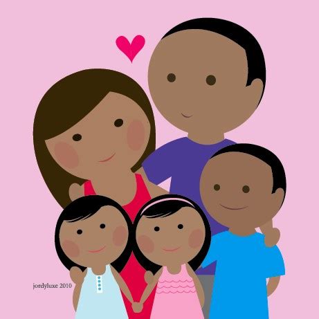 Save the pdf file, print and cut the cards. Free Cartoon Family Of 5, Download Free Clip Art, Free ...