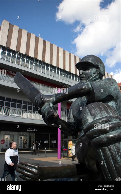 Sporting Success Statue Leicester City Centre Uk Stock Photo Alamy