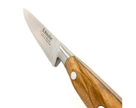 Filet Knife 6 In Carbon Steel Olive Wood Handle Professional