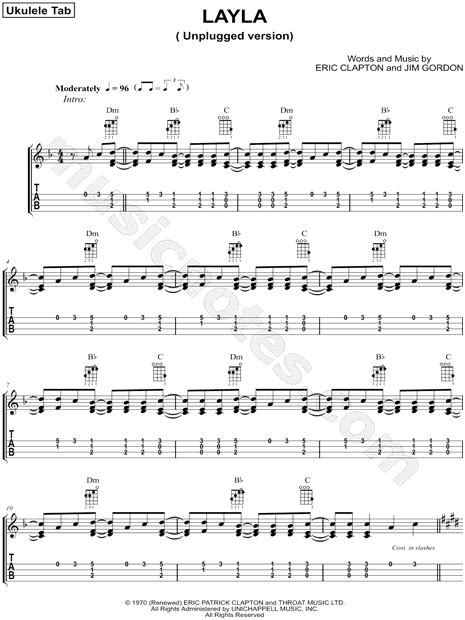 Eric Clapton Layla Chords Sheet And Chords Collection