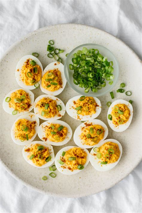 Spicy Deviled Eggs Downshiftology