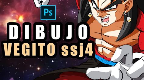 Dibujando A Vegito Xeno Ssj4 Parte 2 Speed Painting Youtube