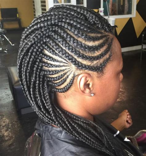 70 Best Black Braided Hairstyles That Turn Heads Braids For Black Hair Braided Mohawk