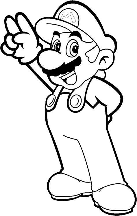 Mario Coloring Pages Printable Free