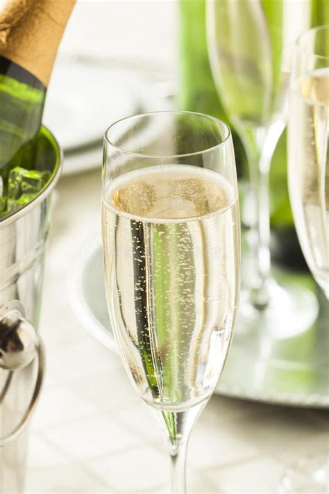 Alcoholic Bubbly Champagne For New Years Stock Image Image Of