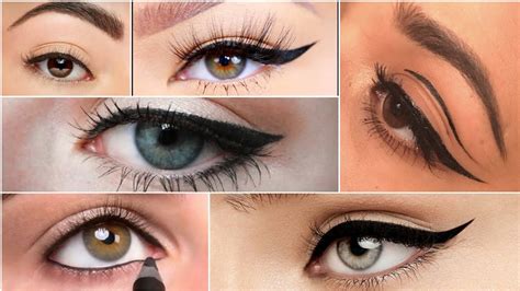 How To 6 Different Eyeliner Styles On Hooded Eyes Easy Beginner