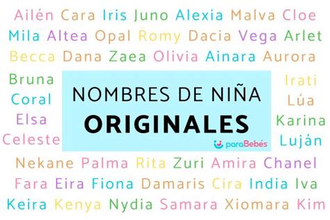 200 Nombres De Niña Originales Y Raros ¡los Más Bonitos Y Modernos