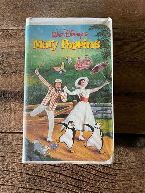 Vintage Mary Poppins Vhs Movie 1991 Walt Disney Etsy
