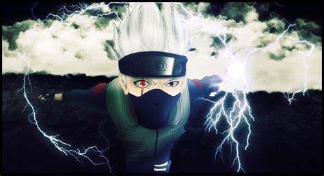 Naruto Shippuuden Hatake Kakashi Anime Lightning Wallpapers Hd