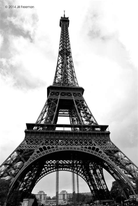 Eiffel Tower Paris Black And White Photo Print Paris Black And