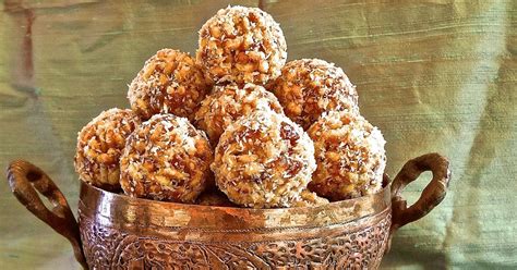 Keep Calm And Curry On Date And Crispy Rice Laddoos